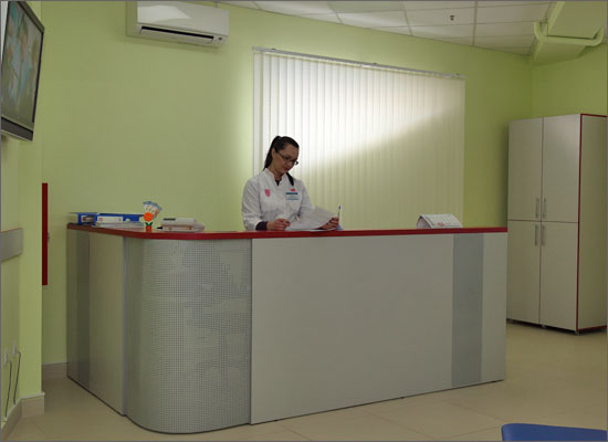 Регистратура стоматологической клиники СитиДентаМед в Жодино.